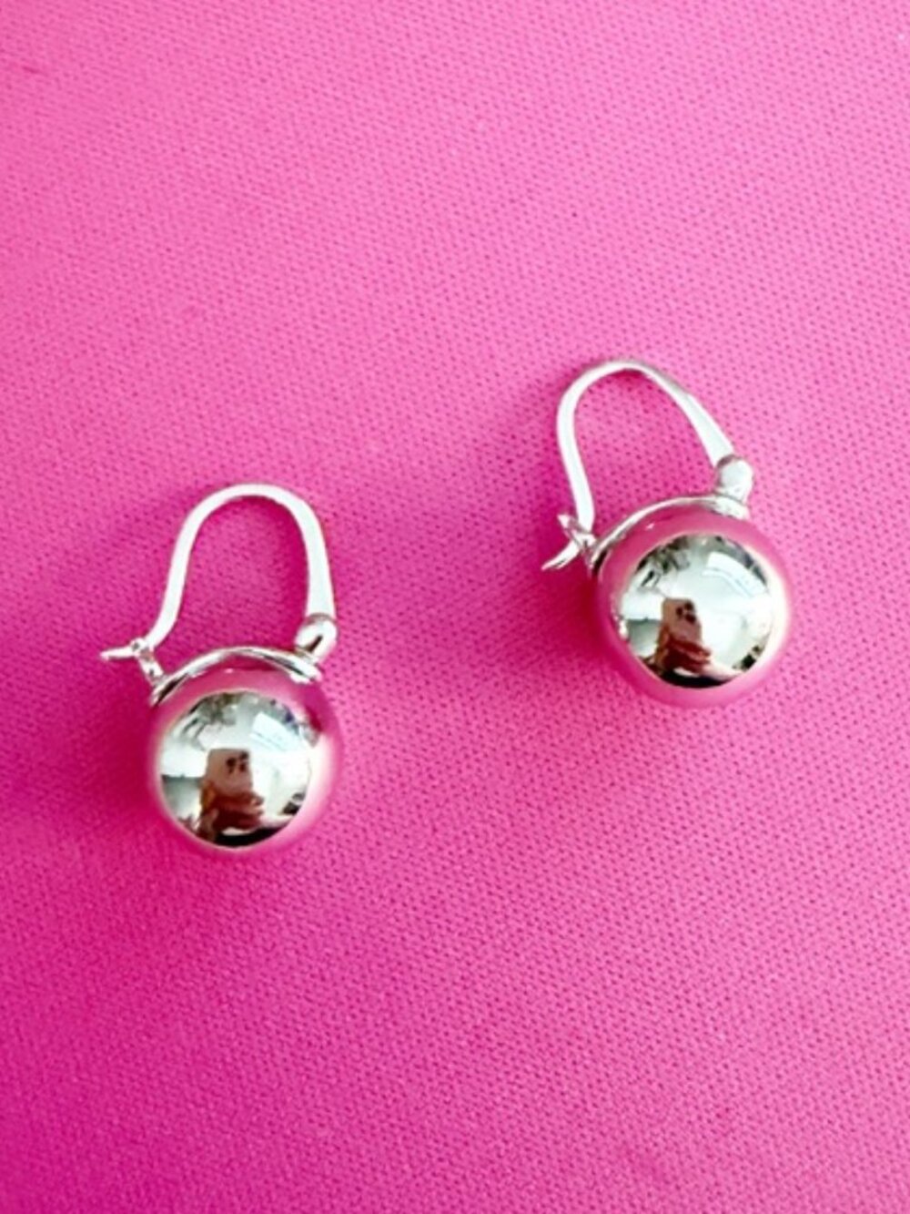 Sterling Silver Ball Dangle Drop Earrings